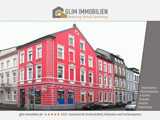 Mehrfamilienhaus zum Kauf 665.000 € 16 Zimmer 523 m² 500 m² Grundstück Stadtmitte Krefeld 47798