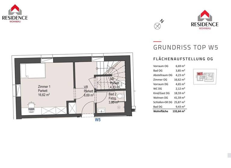 Maisonette zum Kauf - Erstbezug 1.380.000 € 4 Zimmer 133,6 m² 1. Geschoss Gärtnerstraße 34 Maxglan Salzburg 5020