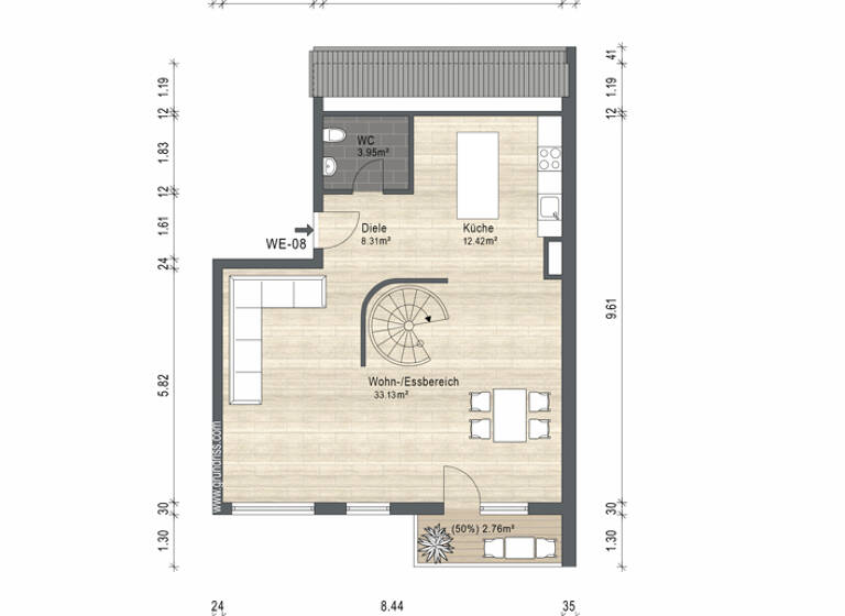 Wohnung zum Kauf 349.000 € 2 Zimmer 117,9 m² Woffenbach Neumarkt in der Oberpfalz 92318