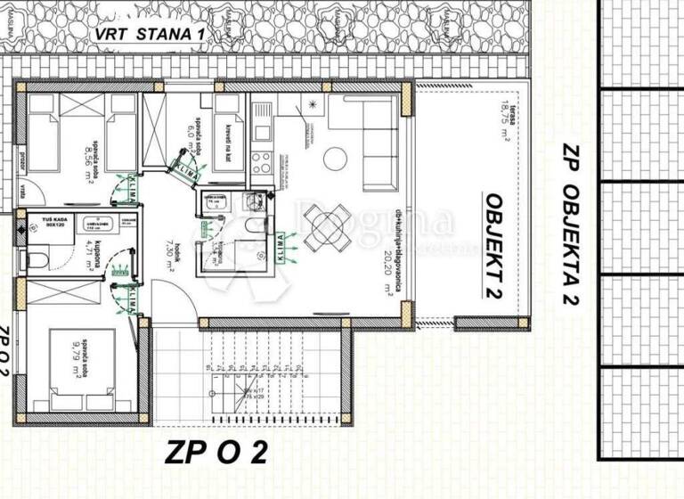 Wohnung zum Kauf 340.000 € 3 Zimmer 116 m² 2. Geschoss Vir