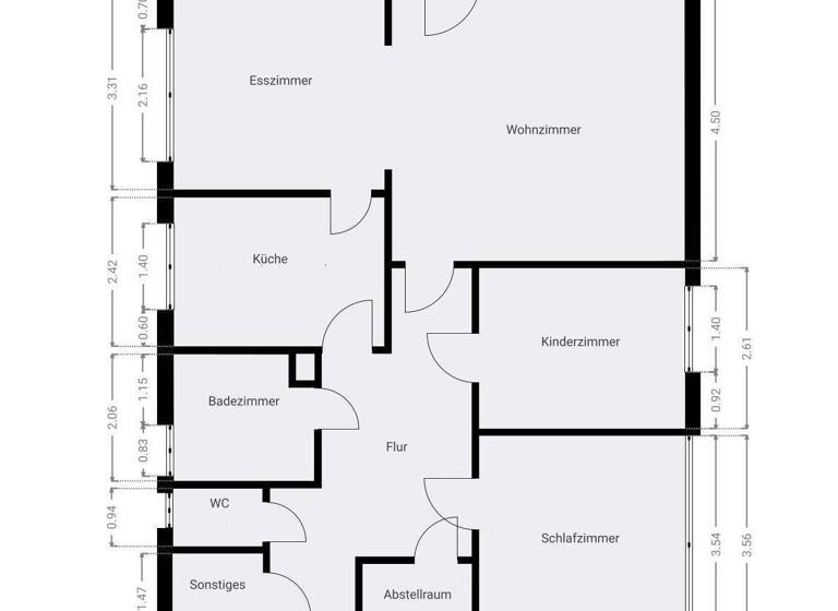 Wohnung zum Kauf 297.000 € 3,5 Zimmer 84,4 m² 1. Geschoss Stadtgebiet Göppingen 73033