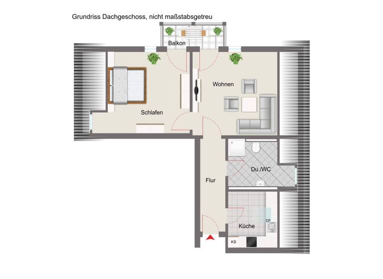 Wohnung zum Kauf 120.000 € 2 Zimmer 53 m² Egglfing Bad Füssing 94072
