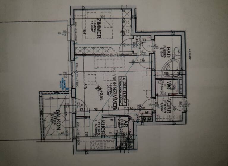 Wohnung zur Miete 785 € 2 Zimmer 53,5 m² 1. Geschoss Blumauerstraße 39 Sollenau 2601
