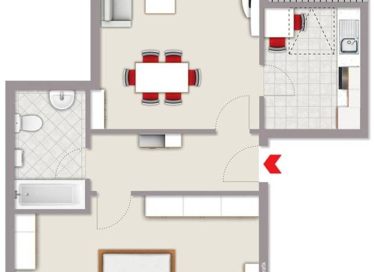 Wohnung zum Kauf provisionsfrei 90.000 € 2 Zimmer 55 m²<br/>Wohnfläche Dachgeschoss, 3.<br/>Geschoss Am Rischbleeck 41 Königslutter Königslutter 38154