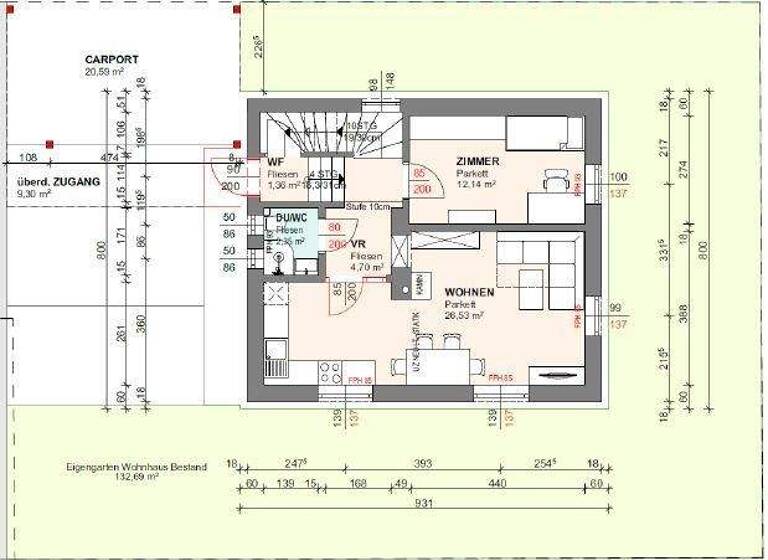 Haus zum Kauf provisionsfrei 469.000 € 4 Zimmer 100 m² frei ab 31.10.2026 Innere Stadt Klagenfurt am Wörthersee 9020