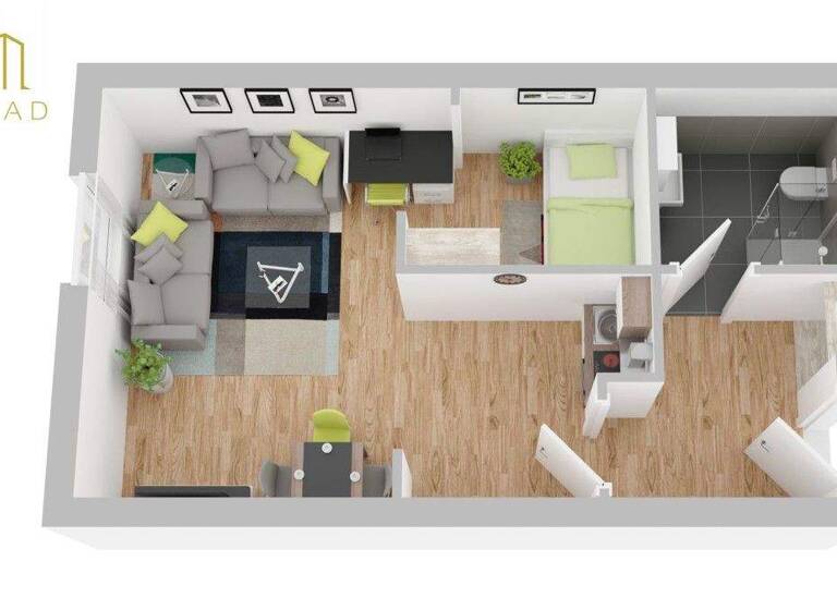 Studio zur Miete 280 € 1 Zimmer 36 m² EG frei ab 01.03.2026 Somborn Dortmund 44388