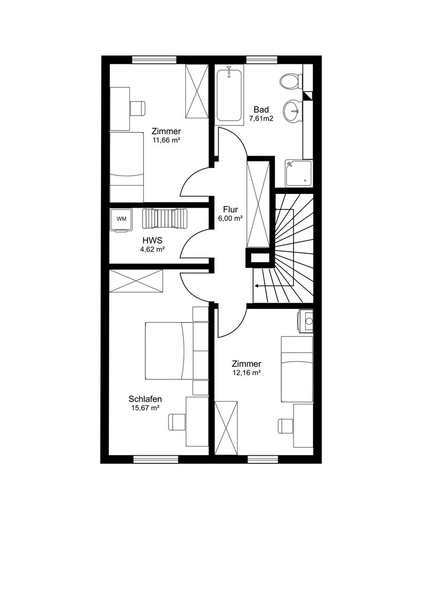 Haus zum Kauf provisionsfrei 200.000 € 4 Zimmer 117 m²<br/>Wohnfläche Schlesienstraße 25 Münster Angelmodde Münster 48167