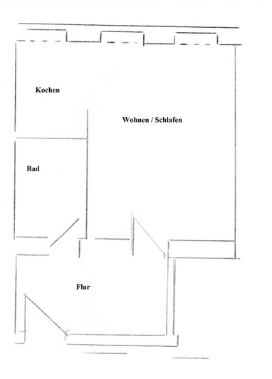 Wohnung zur Miete 390 € 1 Zimmer 33 m² 3. Geschoss frei ab 01.12.2024 Äußere Neustadt (Katharinenstr.) Dresden 01099