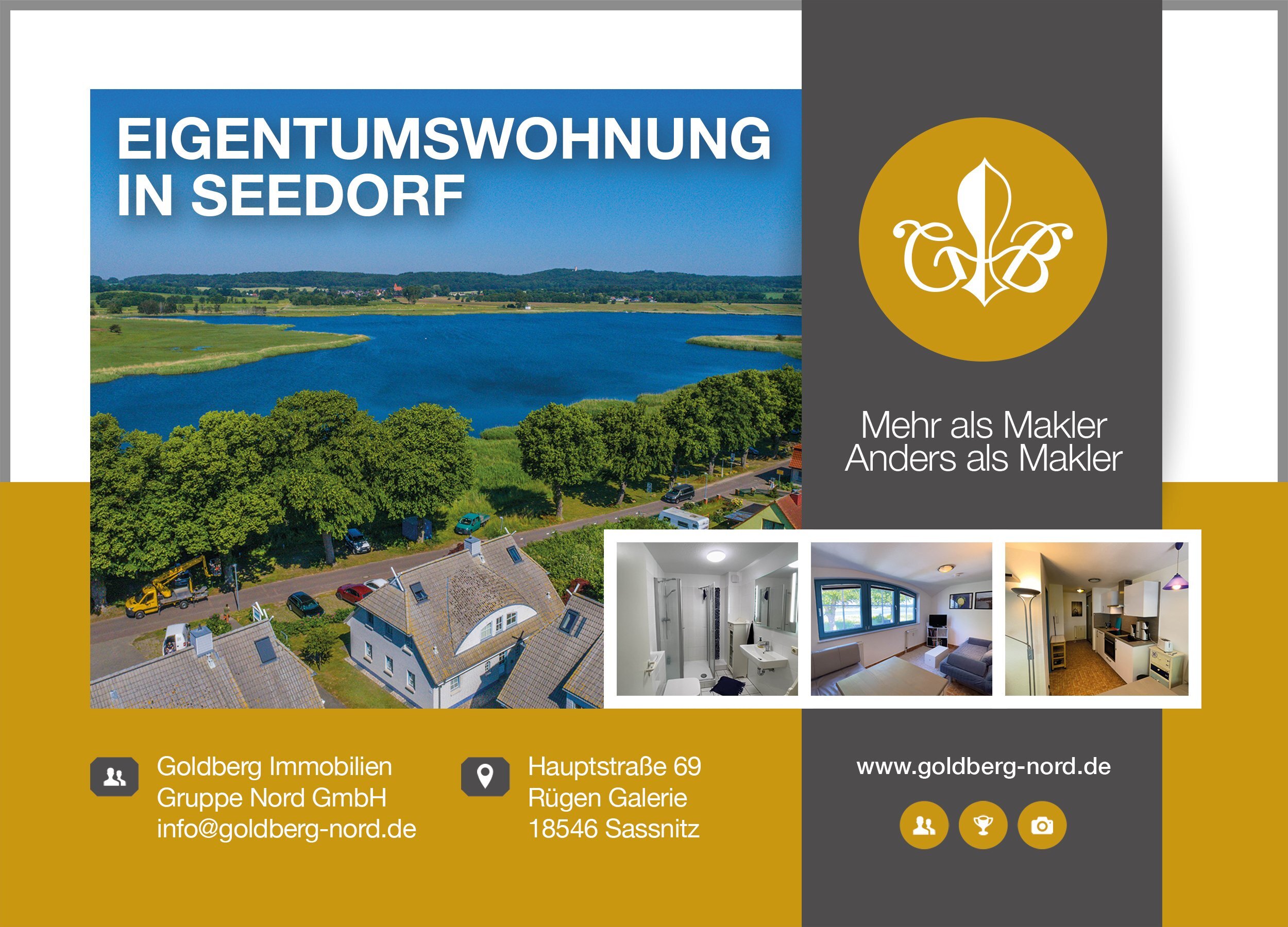 Wohnung zum Kauf 139.000 € 1 Zimmer 23,5 m²<br/>Wohnfläche Seedorf Sellin 18586