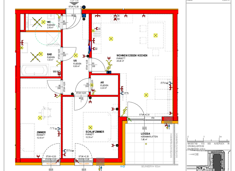 Wohnung zur Miete - Erstbezug 1.014 € 3 Zimmer 75,6 m² 3. Geschoss Am Dorfplatz 2 Alkoven 4072