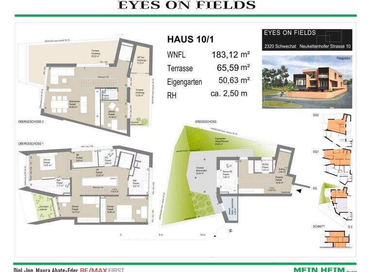 Doppelhaushälfte zum Kauf - Erstbezug 1.186.000 € 5,5 Zimmer 183,1 m² Neukettenhoferstraße Schwechat 2320