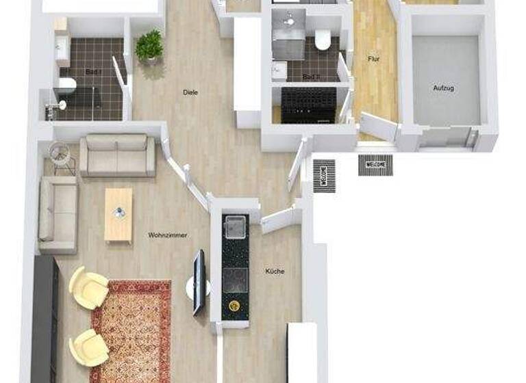 Wohnung zum Kauf 525.000 € 4 Zimmer 149,2 m² Wassersleben Harrislee 24955