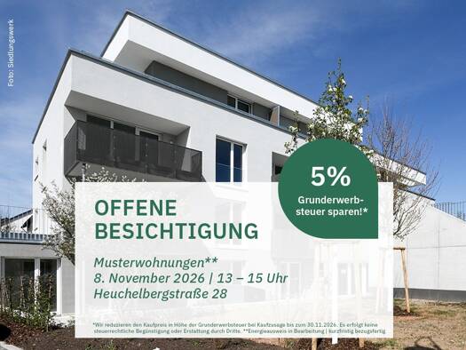 Wohnung zum Kauf - Erstbezug provisionsfrei 549.000 € 4 Zimmer 100,5 m² EG Heuchelbergstraße 28 Brackenheim Brackenheim 74336