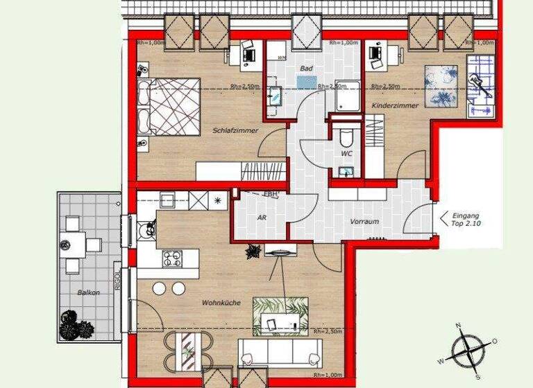 Wohnung zum Kauf - Erstbezug 428.900 € 3 Zimmer 96 m² Josef-Fischer-Gasse Bruck an der Leitha 2460