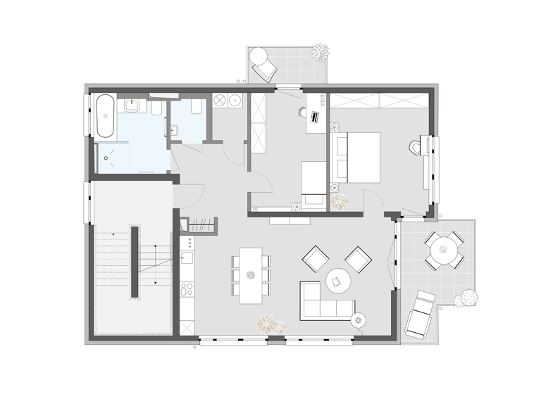 Wohnung zum Kauf provisionsfrei 792.850 € 3 Zimmer 101 m²<br/>Wohnfläche 1.<br/>Geschoss ab sofort<br/>Verfügbarkeit Hiltrudstr. 7 Weiß Köln 50999