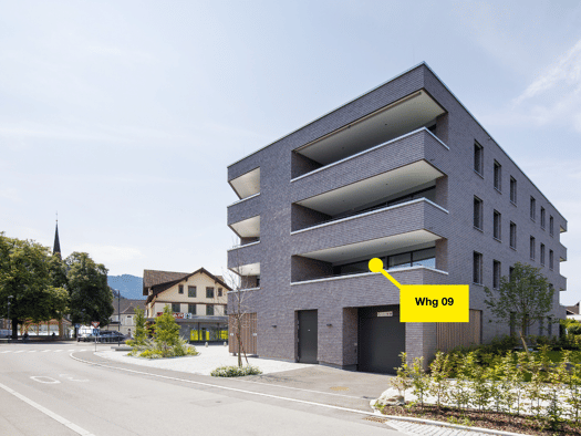Terrassenwohnung zum Kauf - Erstbezug 522.000 € 3 Zimmer 73,2 m² 1. Geschoss Sebastianstraße 1 Feldkirch 6800