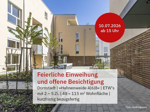 Wohnung zum Kauf - Neubau provisionsfrei 689.000 € 5 Zimmer 115,9 m² 3. Geschoss Hahnenweide 0 Dornstadt 89160