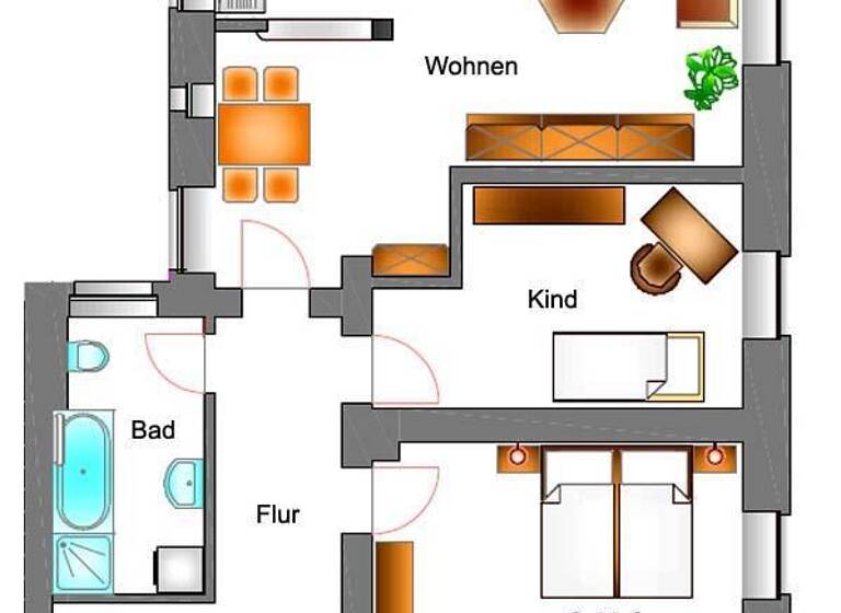 Wohnung zur Miete 435 € 3 Zimmer 79 m²<br/>Wohnfläche Gröba Riesa 01591