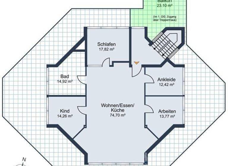 Wohnung zum Kauf 350.000 € 5 Zimmer 153,7 m² 2. Geschoss Oeslau Rödental 96472