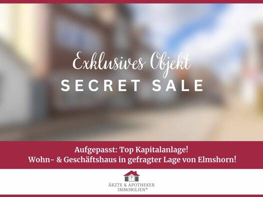 Wohn- und Geschäftshaus zum Kauf als Kapitalanlage geeignet 890.000 € 445 m² 492 m² Grundstück Elmshorn 25335