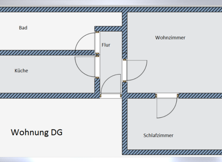 Wohnung zur Miete 350 € 2 Zimmer 40 m² 3. Geschoss frei ab 01.06.2026 Mittweida 09648