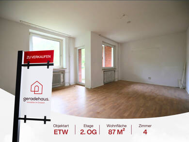 Wohnung zum Kauf 71.900 € 4 Zimmer 87 m² 2. Geschoss Lingen Lingen 49808