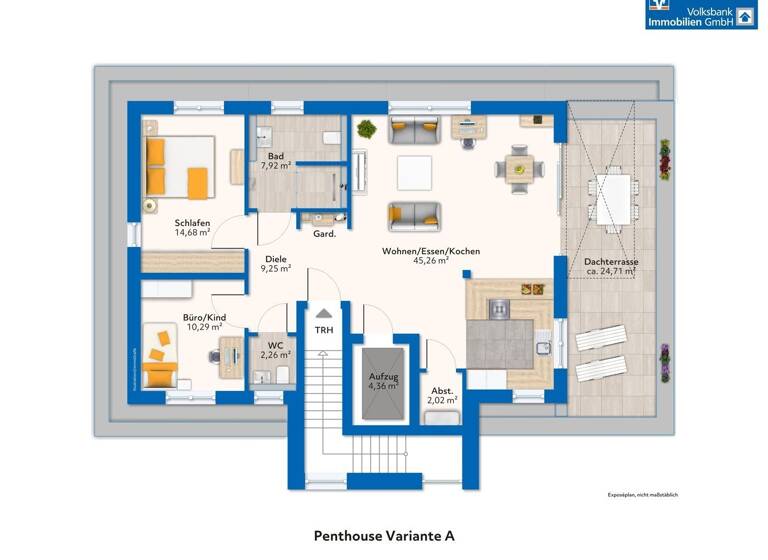 Penthouse zum Kauf - Erstbezug provisionsfrei 499.000 € 2,5 Zimmer 100,7 m² Sanddornweg 1 Niederkrüchten 41372