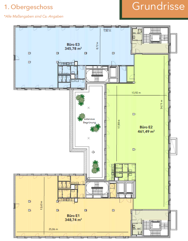 Bürofläche zur Miete provisionsfrei 13 € 345 m²<br/>Bürofläche Bohnsdorf Berlin 12526