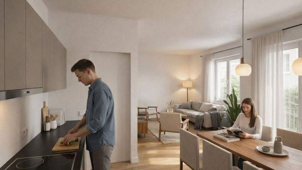 Wohnung zur Miete - Erstbezug 1.100 € 2 Zimmer 60 m² 1. Geschoss frei ab 01.10.2026 Oderstraße 17 Bernau Bernau bei Berlin 16321