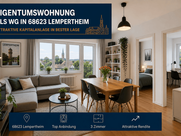 Wohnung zum Kauf provisionsfrei 272.200 € 3 Zimmer 83 m² Lampertheim Lampertheim 68623