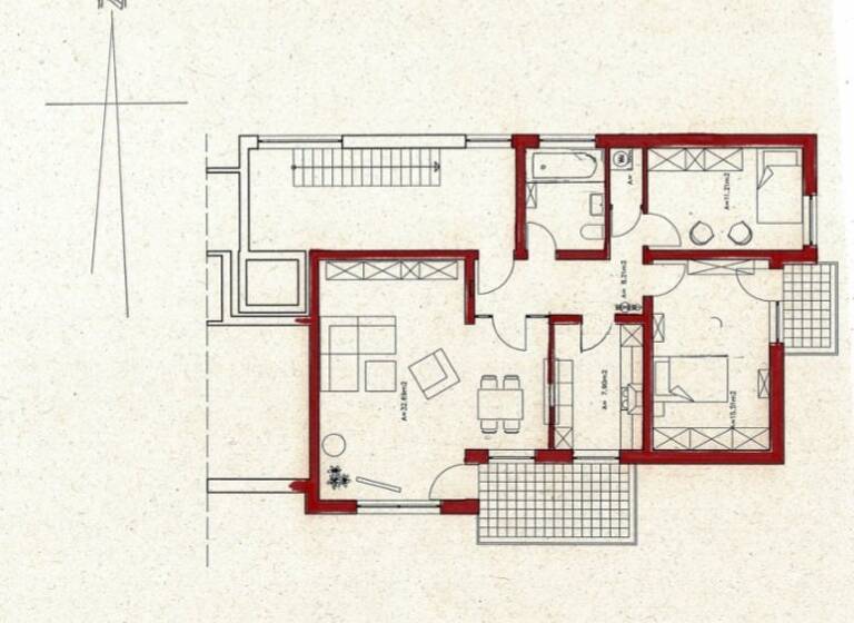 Wohnung zur Miete 750 € 3 Zimmer 88 m² 2. Geschoss frei ab sofort Kernstadt Süd Peine 31226