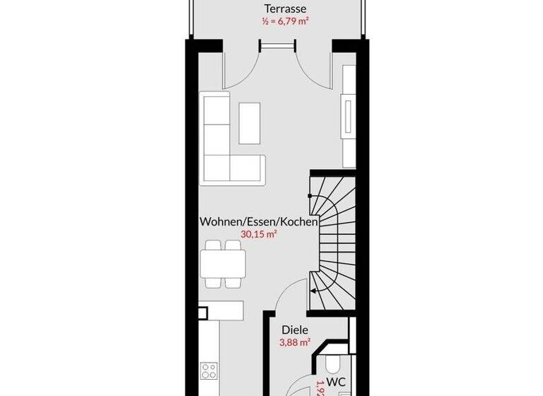 Reihenmittelhaus zum Kauf 1.079.000 € 4,5 Zimmer 116,8 m² 111 m² Grundstück Laim München 80689