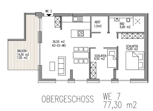 Wohnung zum Kauf provisionsfrei 366.600 € 3 Zimmer 77,3 m² Schweich Schweich 54338