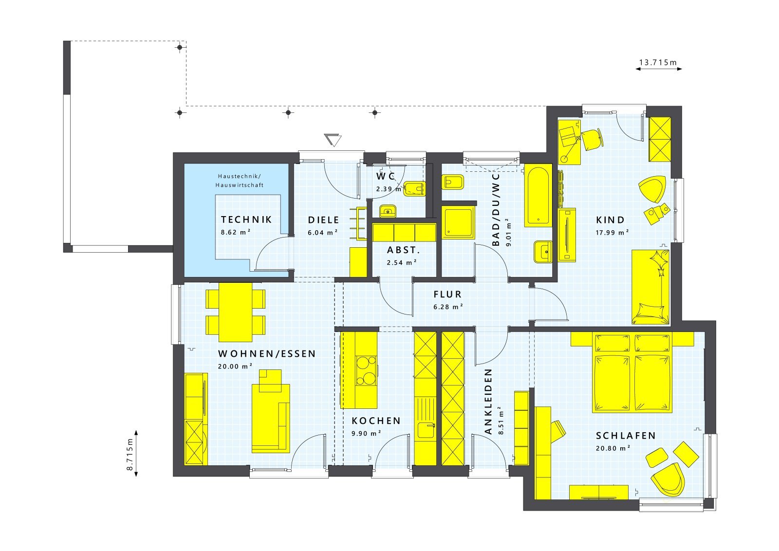 Bungalow zum Kauf provisionsfrei 288.586 € 3 Zimmer 111 m²<br/>Wohnfläche 700 m²<br/>Grundstück Trendelburg Trendelburg 34388