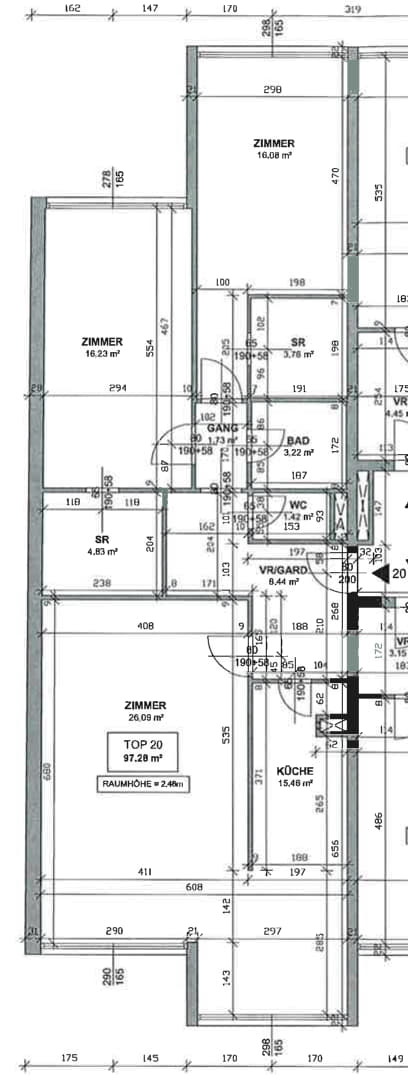 Wohnung zur Miete 1.175 € 3 Zimmer 97,7 m²<br/>Wohnfläche 4.<br/>Geschoss Wien, Margareten 1050