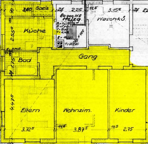 Wohnung zur Miete 650 € 3 Zimmer 72 m²<br/>Wohnfläche UG<br/>Geschoss Tilsiter Weg 65 Rollhof / Reifenhof Schwäbisch Hall 74523