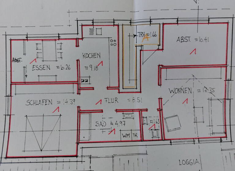 Wohnung zur Miete 850 € 3,5 Zimmer 83 m² 1. Geschoss frei ab 01.07.2026 Schwabenheim an der Selz 55270