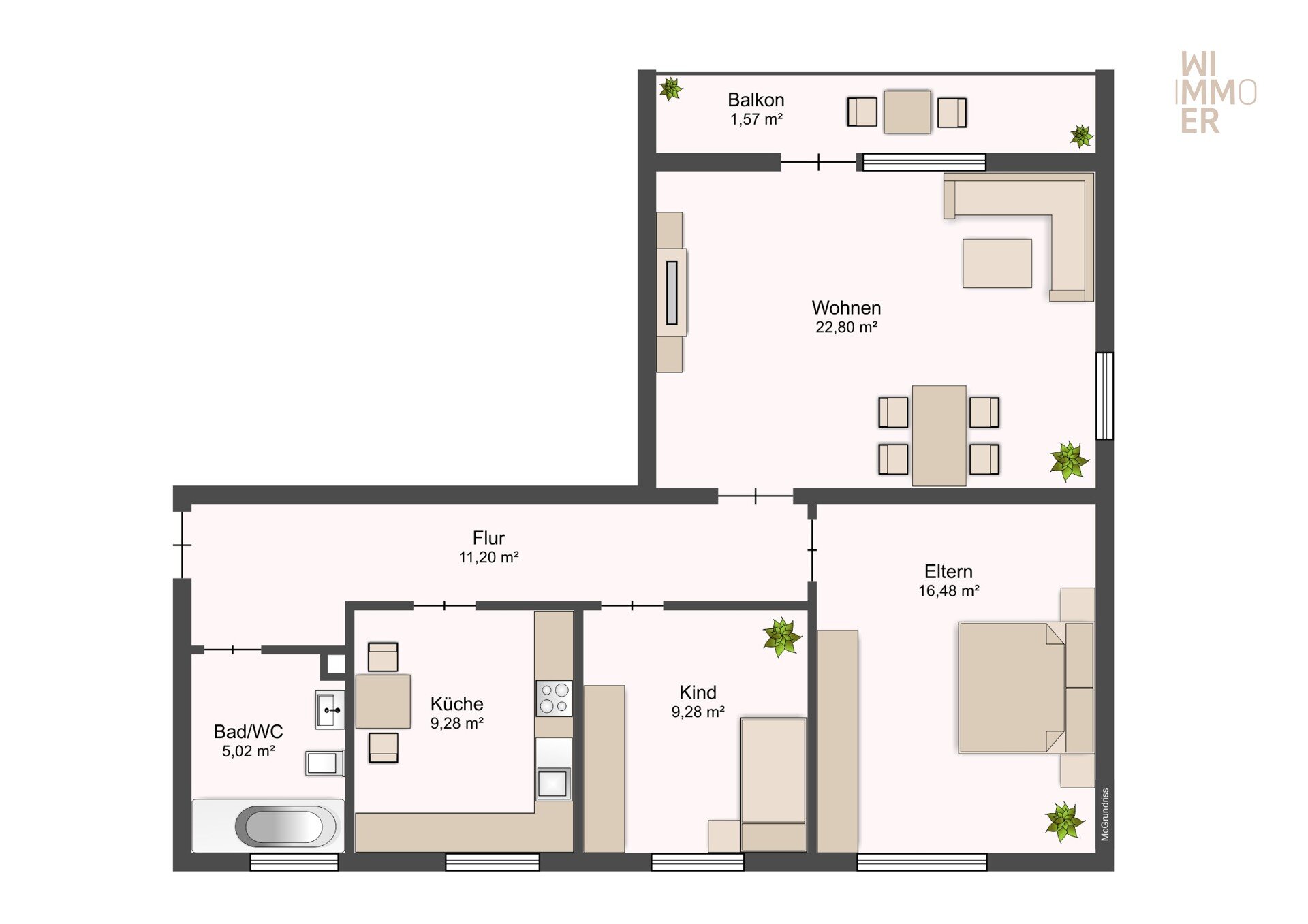 Wohnung zum Kauf 289.000 € 3 Zimmer 75,7 m²<br/>Wohnfläche 2.<br/>Geschoss Burghausen Burghausen 84489