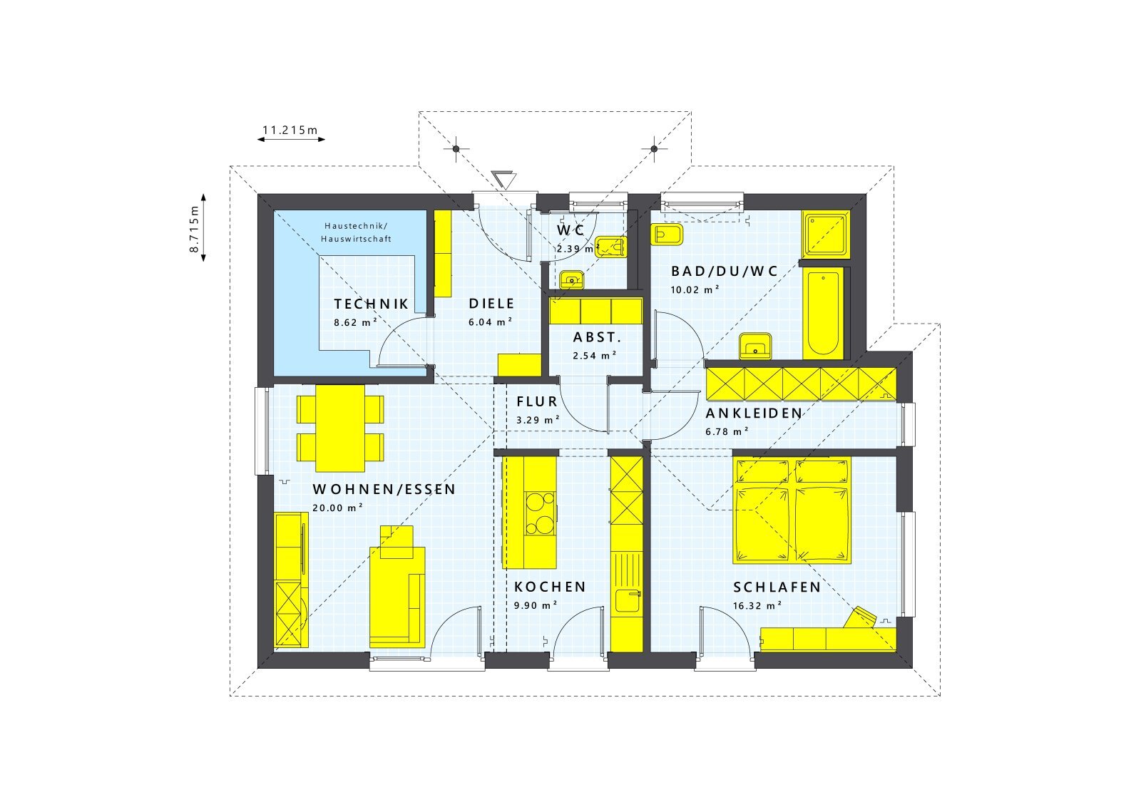 Bungalow zum Kauf provisionsfrei 516.589 € 2 Zimmer 82 m²<br/>Wohnfläche 595 m²<br/>Grundstück Erdmannshain Naunhof 04683