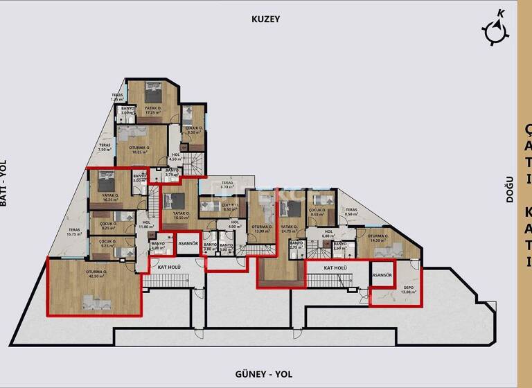 Studio zum Kauf 113.000 € 3 Zimmer 65 m² 1. Geschoss Antalya 07100