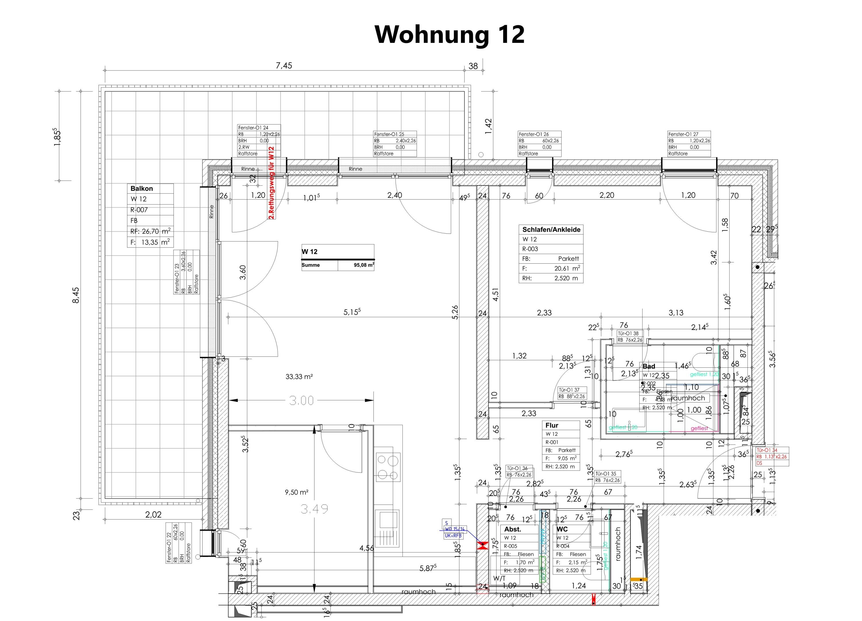 Wohnung zum Kauf provisionsfrei 498.000 € 3 Zimmer 95,1 m²<br/>Wohnfläche ab sofort<br/>Verfügbarkeit Euren 2 Trier 54294