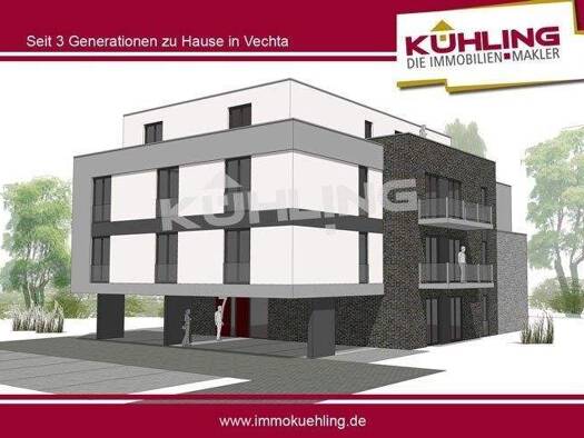 Wohnung zur Miete 750 € 3 Zimmer 77 m² 1. Geschoss frei ab 01.05.2026 Vechta 49377