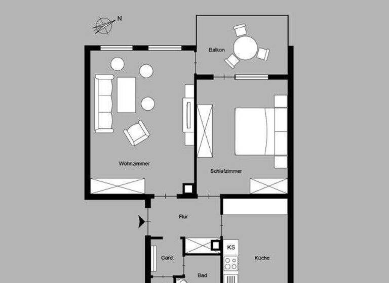 Wohnung zum Kauf 149.000 € 2 Zimmer 61 m² Heilbronn 74072