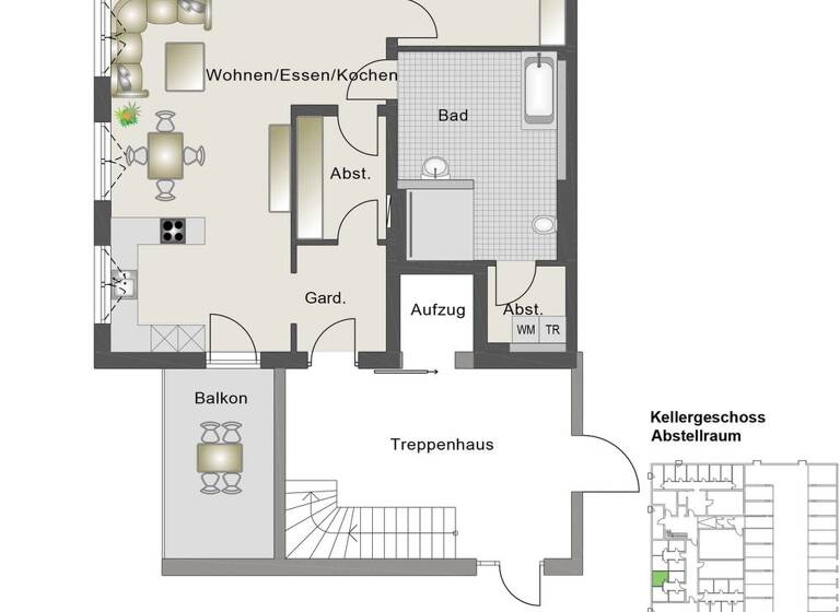 Wohnung zum Kauf provisionsfrei 499.500 € 3 Zimmer 106,5 m² 2. Geschoss Narnberg Traunreut 83301