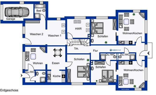 Einfamilienhaus zum Kauf 849.000 € 19 Zimmer 310 m²<br/>Wohnfläche 1.001 m²<br/>Grundstück Neuharlingersiel Neuharlingersiel 26427