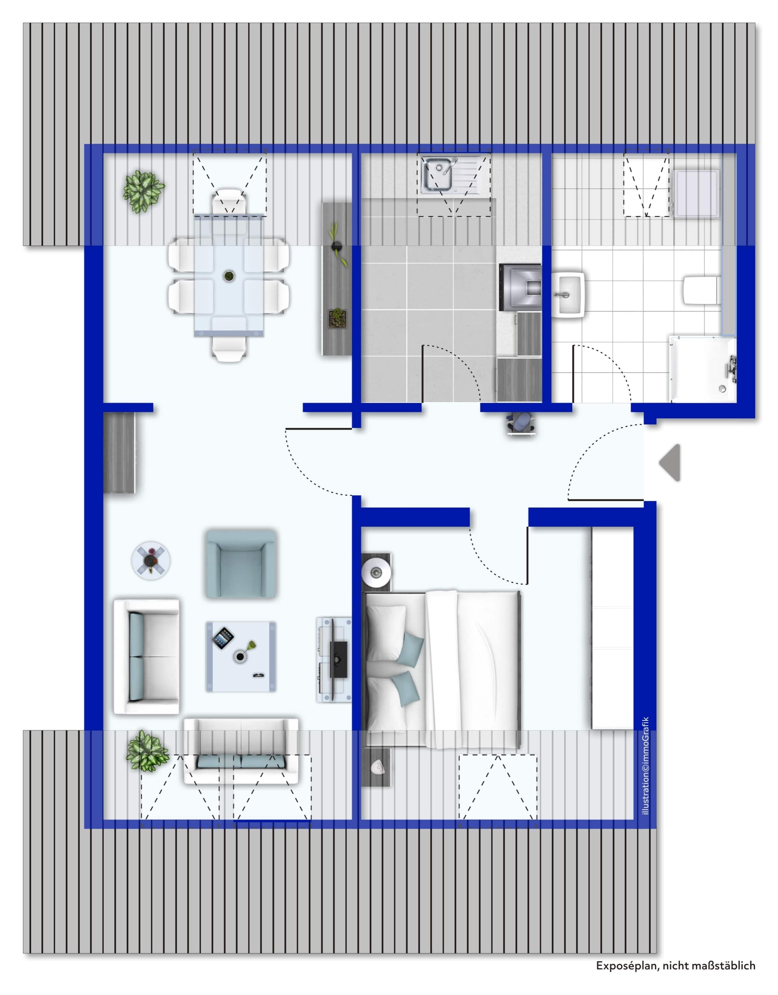 Wohnung zum Kauf provisionsfrei 110.000 € 2 Zimmer 54,1 m²<br/>Wohnfläche ab sofort<br/>Verfügbarkeit Fahrn Duisburg 47179