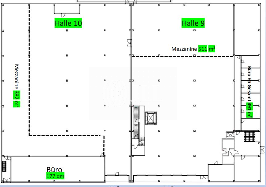 Lagerhalle zur Miete 4,80 € 10.548 m²<br/>Lagerfläche Bismarck Gelsenkirchen 45889