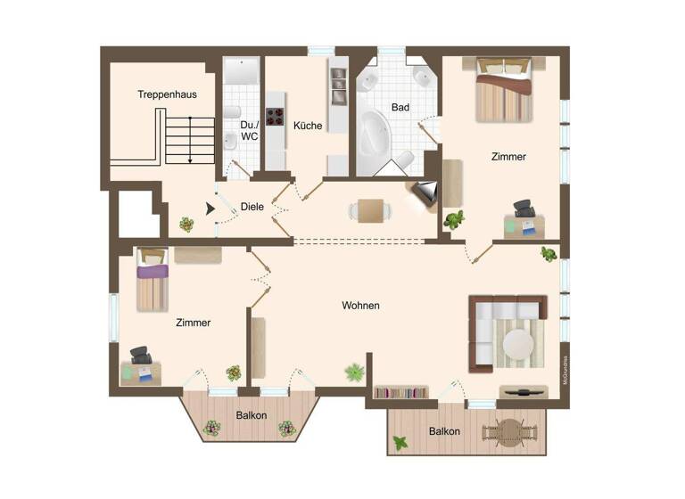 Wohnung zum Kauf 520.000 € 3 Zimmer 120 m² Bühlau/Weißer Hirsch Dresden / Weißer Hirsch 01324