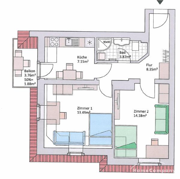 Wohnung zur Miete Wohnen auf Zeit 1.200 € 2 Zimmer 50 m²<br/>Wohnfläche 28.02.2025<br/>Verfügbarkeit Löbtau-Süd (Rabenauer Str.) Dresden 01159