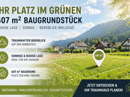 Grundstück zum Kauf 45.525 € 607 m² Grundstück Bad Bleiberg 9530